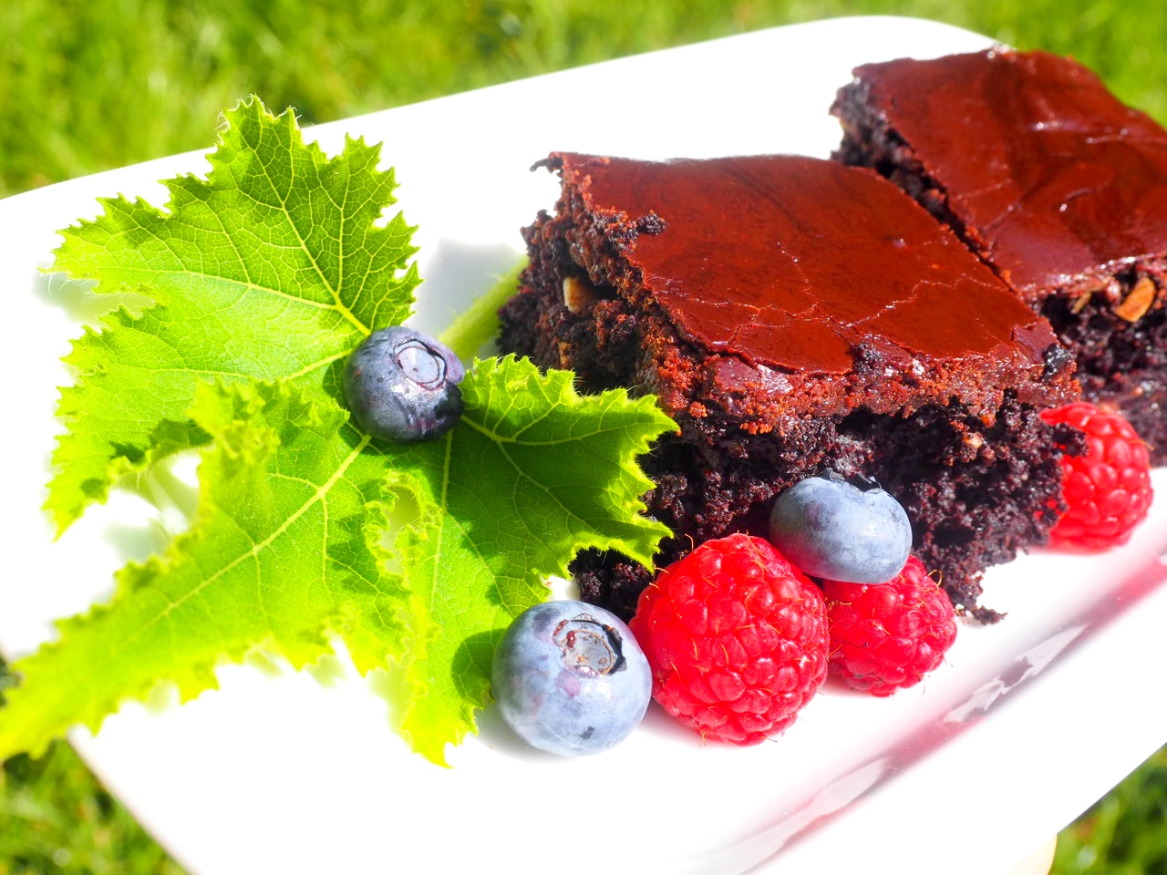 cuketové veganské brownies