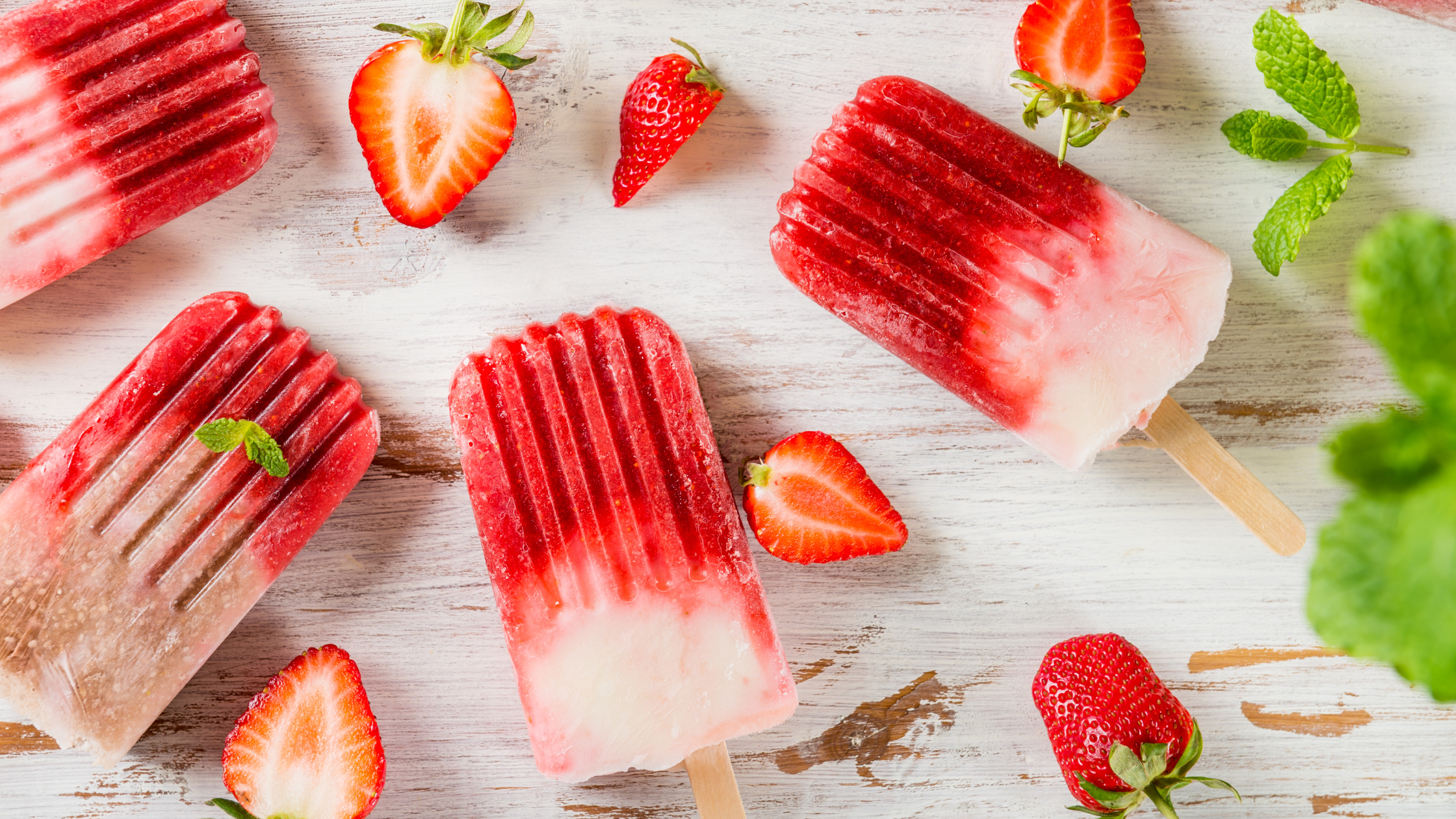 Obrázek: domácí jahodový nanuk